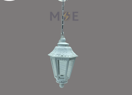 Cuperlight Outdoor Lantern Pendant Light Small Hexagonal White E27 | M115DD-WH | فانوس تنزيلة عضم ابيض