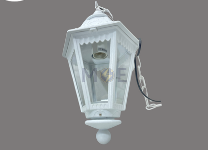 Cuperlight Outdoor Lantern Pendant Light Small Hexagonal White E27 | M115DD-WH | فانوس تنزيلة عضم ابيض