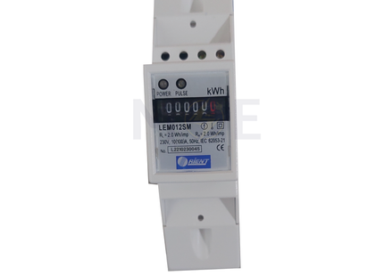 Orient Single Phase Energy Meter KwH 230V AC 50Hz 100A 2module | KwH 1P 2M LEM012SM | عداد كيلو وات سكة دولاب واحد فاز