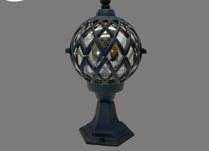 Cuperlight Outdoor Lantern Pedestal Light Black E27 35cm | YW-0106 BK | فانوس تصوينة طابة اسود