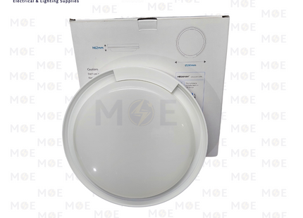 MEGAMAN LED IP65 Waterproof Ceiling / Wall Light Fixture Surface Circular White Warmwhite 28x6.2cm 2000Lm 24W| ZDL1110-Y | غلوب سقف/ حائط بلافونيه ليد مطري مدور نافر ظاهر ابيض ورم وايت