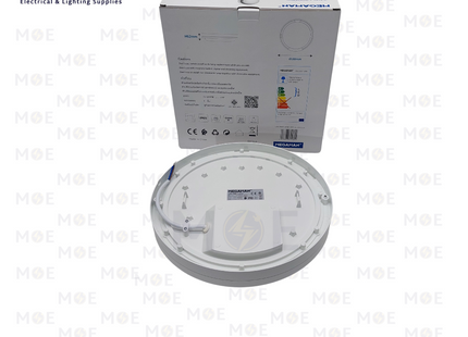 MEGAMAN LED IP65 Waterproof Ceiling Light / Downlight Surface Circular White Daylight 28x6.2cm 2000Lm 24w | ZDL1110-Y | غلوب سقف/ حائط بلافونيه ليد مطري مدور نافر ظاهر ابيض دايلايت