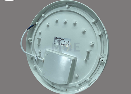 MEGAMAN LED IP65 Waterproof Ceiling Light / Downlight Surface Circular White Daylight 28x6.2cm 2000Lm 24w | ZDL1110-Y | غلوب سقف/ حائط بلافونيه ليد مطري مدور نافر ظاهر ابيض دايلايت