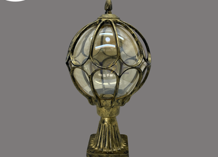 Outdoor Lantern Pedestal Light Bronze E27 50cm | 2052 S1 L BG | فانوس تصوينة طابة برونز