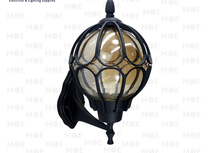 Outdoor Lantern Wall Light Ball Black E27 40cm | (2052)M.W (BK) | فانوس حائط طابة اسود