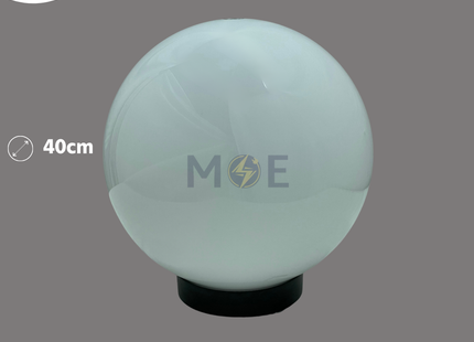 Cuperlight Post Top Sphere Light Milky E27 40cm | Milky Globe 400mm | بول حليبي