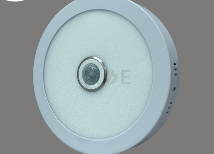 SEG PIR Motion Sensor LED Downlight/ Panel Light White Ceiling Surface Mounted Circular Daylight 30cm 30W | سبوت ليد مدور ظاهر ابيض دايلايت مع حساس حركة