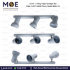 Ceiling Triple Spotlight Bar White 3xE27 3xR80 55cm | Model: R80A-3L