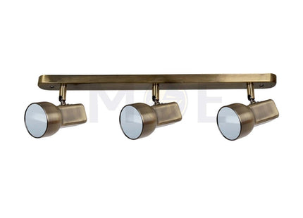 Ceiling Triple Spotlight Bar Chrome 3xE27 3xR80 55cm  Model R80A-3L