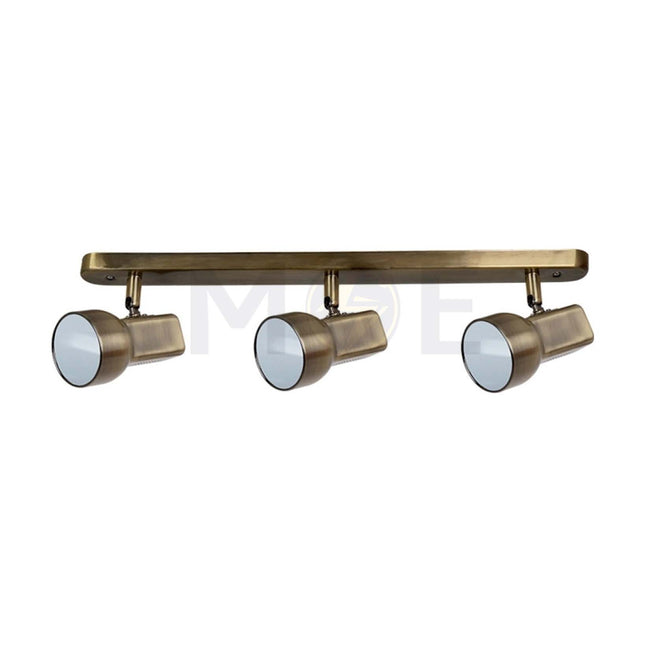 Ceiling Triple Spotlight Bar Chrome 3xE27 3xR80 55cm  Model R80A-3L