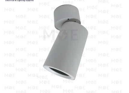 Cuperlight Cylinder Downlight Spotlight Frame MR16 White Surface Adjustable Circular Spot GU10 | سبوت فارغ مدور ظاهر ابيض متحرك كعب ستارتر