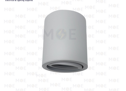 Cuperlight Cylinder Downlight Spotlight Frame MR16 Adjustable Surface White GU10 60x135mm | سبوت فارغ ظاهر مدور شكل سيلندر متحرك ابيض