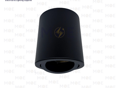 Cuperlight Cylinder Downlight Spotlight Frame MR16 Adjustable Surface Black GU10 60x135mm | سبوت فارغ ظاهر مدور شكل سيلندر متحرك اسود