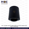 Cuperlight Cylinder Downlight Spotlight Frame MR16 Adjustable Surface Black GU10 60x135mm