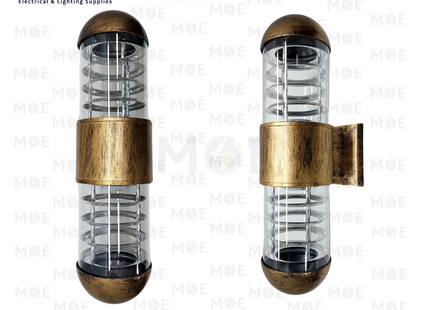 Cuperlight Outdoor UP & Down Wall Light Double Head Bronze 2xE27 40cm | YW-5105 | ابليك حائط فارغ طلوع نزول برونز