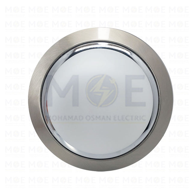 Ceiling Light Fixture Surface Circular Chrome Small E27  1022S - غلوب سقف بلافونيه مدور نافر ظاهر كروم صغير (1)