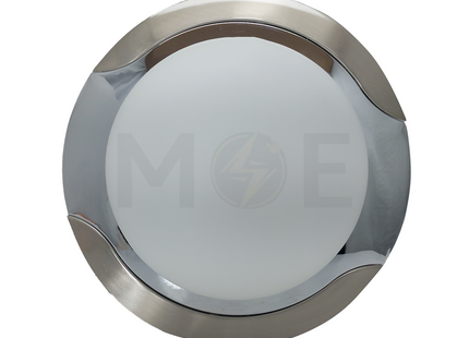 Y.B Ceiling Light Fixture Surface Circular Chrome Medium 1025-M 2xE27 | 1025-M