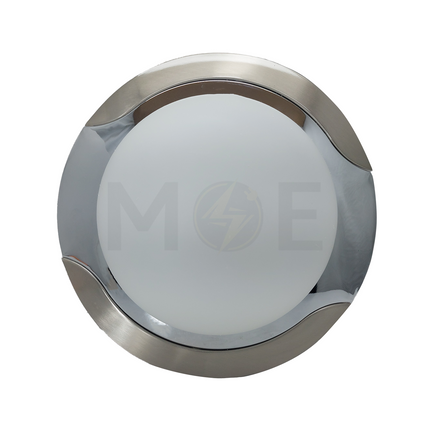 Y.B Ceiling Light Fixture Surface Circular Chrome Medium 1025-M 2xE27 | 1025-M