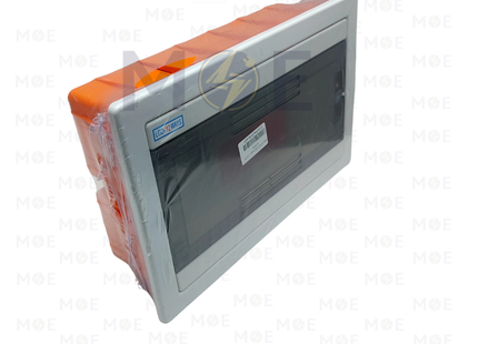 IP40 Flush Mount Distribution Board Smoked Door 330x270x85mm 1Rx12module 12module | LGD-12 ways | تابلو بلاستيك مخفي تقليد الجويس غطا مفيم