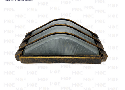 Waterproof Bulkhead Lamp Wall Surface Light With Grid Bronze E27 | 8024 | هيبلو حائط فارغ مطري مع شبك برونز