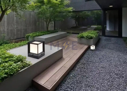 Cuperlight Outdoor Square Gate Light Small Black E27 18x14.5cm | CU-MB-40282S-IP44 | غلوب تصوينة مربع اسود صغير