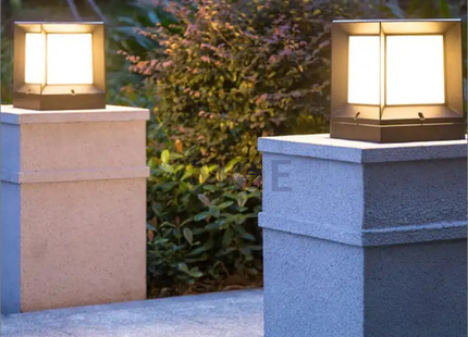 Cuperlight Outdoor Square Gate Light Small Black E27 18x14.5cm | CU-MB-40282S-IP44 | غلوب تصوينة مربع اسود صغير