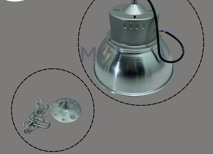 Aluminum LED Low Bay Pendant Light Daylight 30W | 775222 | تنزيلة ليد هاي باي المنيوم دايلايت