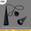 Goldenlight LED Long Tube Cone Pendant Lamp Black Warmwhite 7W | GL-1033