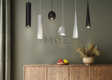 Goldenlight LED Long Tube Cone Pendant Lamp White Warmwhite 7W | GL-1033 | تنزيلة ليد مفردة ابيض شكل قمع ورم وايت