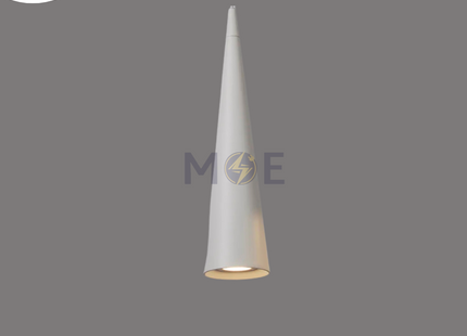 Goldenlight LED Long Tube Cone Pendant Lamp White Warmwhite 7W | GL-1033 | تنزيلة ليد مفردة ابيض شكل قمع ورم وايت