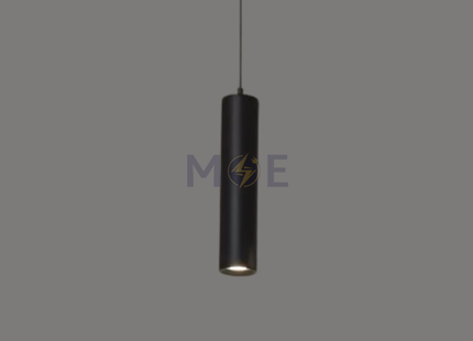 Cuperlight LED Long Tube Pipe Pendant Lamp Black Warmwhite 12W | G1035 3000K | تنزيلة ليد مفردة اسود شكل تيوب ورم وايت