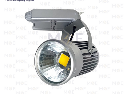 Cuperlight LED COB Track Light Head Spot Silver Warmwhite 25W | RB-TL25W | سبوت ليد سكة فضي ورم وايت