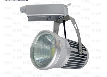 Cuperlight LED COB Track Light Head Spot Silver Daylight 25W | RB-TL25W | سبوت ليد سكة فضي دايلايت