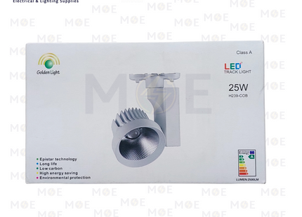 Goldenlight LED COB Track Light Head Spot White Daylight 25W | H239B | سبوت ليد سكة ابيض دايلايت