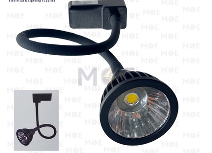 Goldenlight LED COB Track Light Head Spot Black Daylight 10W | H40 | سبوت ليد سكة مع ماسورة اسود دايلايت