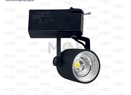 Cuperlight LED COB Track Light Head Spot Black Daylight 12W | 1536A | سبوت ليد سكة اسود دايلايت