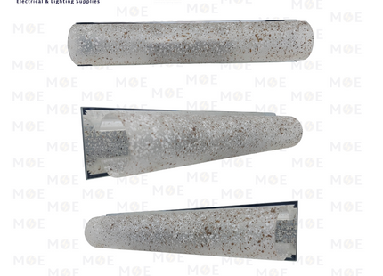 RB Mirror Light Applique White Pointed Glass 2xE14 | 33009/2 | ابليك مغسلة ساندويش مراية زجاج منقط ابيض