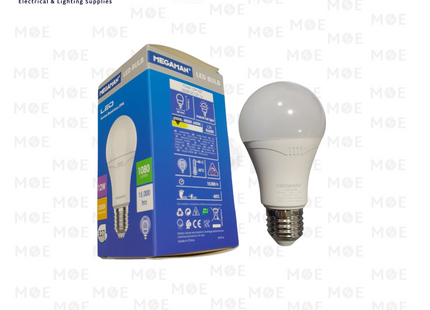 Megaman LED Lamp Bulb Warmwhite 12V DC E27 12W | YTA60 | لمبة ليد بطارية برم بول ورم وايت