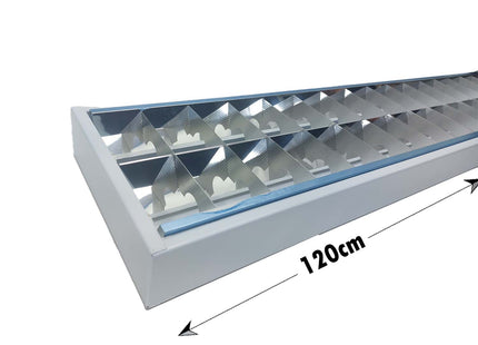 Philips Surface Fluorescent Tube Light Fixture With Electronic Ballast White 2xT8 2x36W 120x23.5cm  2xTLD 36W