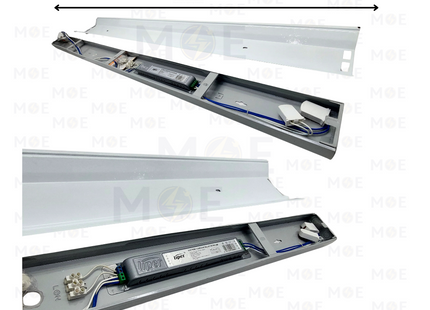 Liper Tube Light Fixture With Electronic Ballast & Reflector 2xT8 2x36W 120cm | HSD-LG | شاسي رفلكتور مجوزة ترانس الكترون