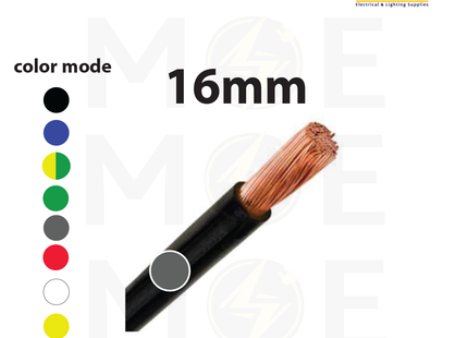 Liban Cables Single Core Flexible 16mm Gray | NYAF | شريط مفرد شعري رمادي