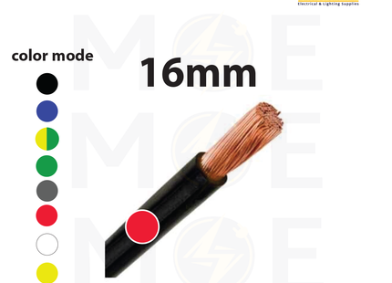 Liban Cables Single Core Flexible 16mm Red | NYAF | شريط مفرد شعري احمر