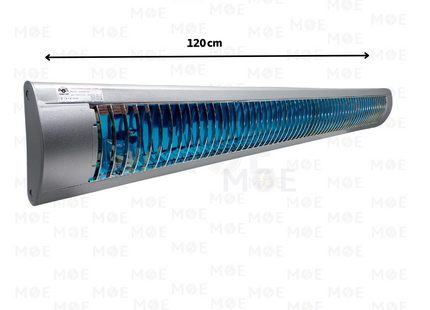 Goldenlight Grid Tube Light Fixture With Electronic Ballast Silver 2x40W 2xT8 120cm | T8 2x40W SL | شاسي شفر فلورسنت مجوزة ترانس الكترون فضي