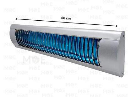 Goldenlight Grid Tube Light Fixture With Electronic Ballast Silver 2x20W 2xT8 60cm | T8 2x20W SL | شاسي شفر فلورسنت مجوزة ترانس الكترون فضي