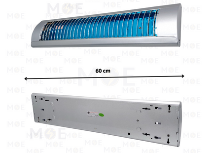 Goldenlight Grid Tube Light Fixture With Electronic Ballast Silver 2x20W 2xT8 60cm | T8 2x20W SL | شاسي شفر فلورسنت مجوزة ترانس الكترون فضي