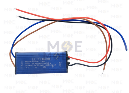 LED Driver Aluminum AC 85-220V DC 28-38V IP65 1000mA 50W | ترانس ليد راس بلدية