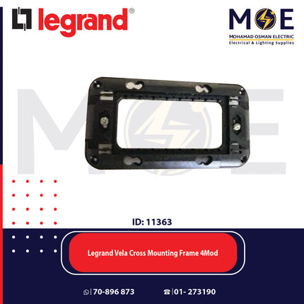 Legrand Vela Cross Mounting Frame 4Mod | 01172844