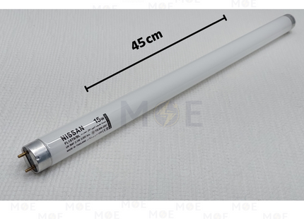 Nissan Fluorescent Tube Lamp BL T8 45cm 15W | FL15T8 | لمبة فلورسنت تيوب برغش
