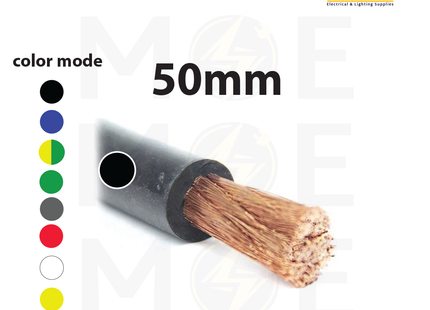 Liban Cables Single Core Flexible 50mm Black | NSYAF | شريط تلحيم مفرد شعري اسود