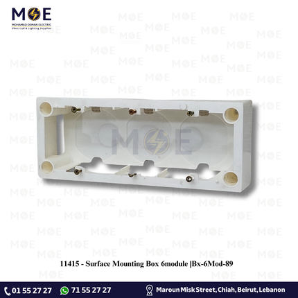 Surface Mounting Box 6module |  Bx-6Mod-89